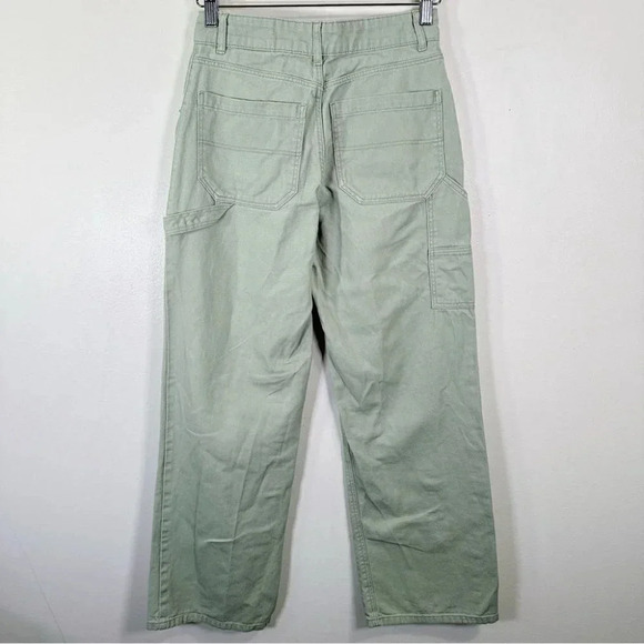 H&M Light Green Cargo Twill  Pant - Picture 14 of 15